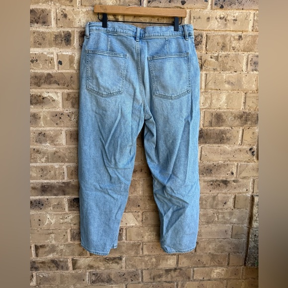 Uniqlo 64 Blue Women's Wide Straight Jeans 32 inch - Picture 5 of 11